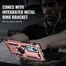 For Xiaomi 12 Shockproof TPU + PC Phone Case with Holder(Rose Gold)