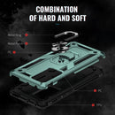 For Xiaomi 12 Shockproof TPU + PC Phone Case with Holder(Dark Green)