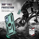 For Xiaomi 12 Shockproof TPU + PC Phone Case with Holder(Dark Green)