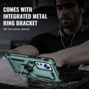 For Xiaomi 12 Shockproof TPU + PC Phone Case with Holder(Dark Green)