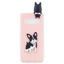 For Galaxy S10 3D Cartoon Pattern Shockproof TPU Protective Case(Cute Dog)