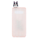 For Galaxy S10 3D Cartoon Pattern Shockproof TPU Protective Case(Cute Dog)
