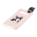 For Galaxy S10 3D Cartoon Pattern Shockproof TPU Protective Case(Cute Dog)