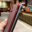 Kevlar Carbon Fiber Texture Protective Phone Case For iPhone 13(Black)