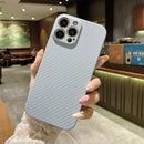 Kevlar Carbon Fiber Texture Protective Phone Case For iPhone 12 Pro Max(Grey)