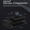 For iPhone XR Sliding Camshield Card Phone Case(Blue)
