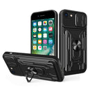 Sliding Camshield Card Phone Case For iPhone 7 / 8 / SE 2022 / SE 2020(Black)