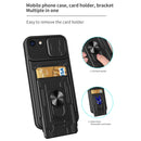 Sliding Camshield Card Phone Case For iPhone 7 / 8 / SE 2022 / SE 2020(Black)