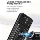 Sliding Camshield Card Phone Case For iPhone 7 / 8 / SE 2022 / SE 2020(Black)