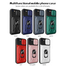 Sliding Camshield Card Phone Case For iPhone 7 / 8 / SE 2022 / SE 2020(Rose Gold)