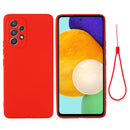 For Samsung Galaxy A33 5G Color Liquid Silicone Phone Case(Red)