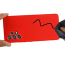 For Samsung Galaxy A33 5G Color Liquid Silicone Phone Case(Red)