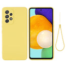 For Samsung Galaxy A33 5G Color Liquid Silicone Phone Case(Yellow)