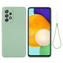For Samsung Galaxy A53 5G Color Liquid Silicone Phone Case(Green)