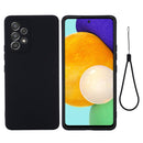 For Samsung Galaxy A53 5G Color Liquid Silicone Phone Case(Black)