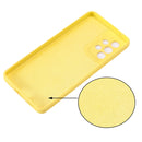 For Samsung Galaxy A53 5G Color Liquid Silicone Phone Case(Yellow)