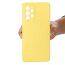 For Samsung Galaxy A53 5G Color Liquid Silicone Phone Case(Yellow)
