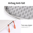 12 inch Two-way Zipper Portable Laptop Liner Bag(Light Gray)