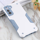 For Samsung Galaxy S21 FE 5G Non-slip Armor Phone Case(White)