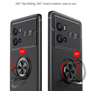 For vivo iQOO 9 Pro Metal Ring Holder TPU Phone Case(Black)