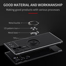 For Samsung Galaxy S22 Ultra 5G Metal Ring Holder TPU Phone Case(Black+Rose Gold)
