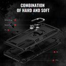 For Huawei nova 9 Shockproof TPU + PC Holder Phone Case(Black)