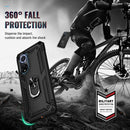 For Huawei nova 9 Shockproof TPU + PC Holder Phone Case(Black)