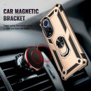 For Huawei nova 9 Shockproof TPU + PC Holder Phone Case(Gold)