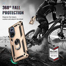 For Huawei nova 9 Shockproof TPU + PC Holder Phone Case(Gold)