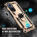 For Huawei nova 9 Shockproof TPU + PC Holder Phone Case(Gold)