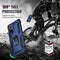 For Huawei nova 9 Shockproof TPU + PC Holder Phone Case(Blue)