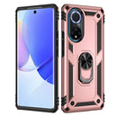 For Huawei nova 9 Shockproof TPU + PC Holder Phone Case(Rose Gold)