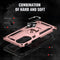 For Huawei nova 9 Shockproof TPU + PC Holder Phone Case(Rose Gold)