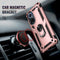 For Huawei nova 9 Shockproof TPU + PC Holder Phone Case(Rose Gold)