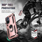 For Huawei nova 9 Shockproof TPU + PC Holder Phone Case(Rose Gold)