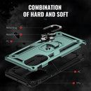 For Huawei nova 9 Shockproof TPU + PC Holder Phone Case(Dark Green)
