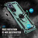 For Huawei nova 9 Shockproof TPU + PC Holder Phone Case(Dark Green)