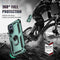 For Huawei nova 9 Shockproof TPU + PC Holder Phone Case(Dark Green)