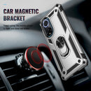 For Huawei nova 9 Shockproof TPU + PC Holder Phone Case(Silver)