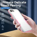 Pioneer Armor Heavy Duty PC + TPU Phone Case For iPhone SE 2022 / SE 2020 / 8 / 7(White)