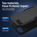 Pioneer Armor Heavy Duty PC + TPU Phone Case For iPhone SE 2022 / SE 2020 / 8 / 7(Black)