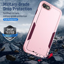 For iPhone SE 2022 / SE 2020 / 8 / 7 Pioneer Armor Heavy Duty PC + TPU Phone Case(Pink)