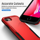 For iPhone SE 2022 / SE 2020 / 8 / 7 Pioneer Armor Heavy Duty PC + TPU Phone Case(Red Black)