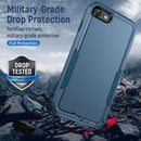 Pioneer Armor Heavy Duty PC + TPU Phone Case For iPhone SE 2022 / SE 2020 / 8 / 7(Blue)