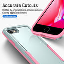 Pioneer Armor Heavy Duty PC + TPU Phone Case For iPhone SE 2022 / SE 2020 / 8 / 7(Green Pink)