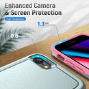 Pioneer Armor Heavy Duty PC + TPU Phone Case For iPhone SE 2022 / SE 2020 / 8 / 7(Green Pink)