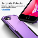 Pioneer Armor Heavy Duty PC + TPU Phone Case For iPhone SE 2022 / SE 2020 / 8 / 7(Purple Black)