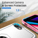 Pioneer Armor Heavy Duty PC + TPU Holder Phone Case For iPhone SE 2022 / SE 2020 / 8 / 7(White)