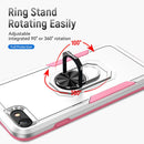 Pioneer Armor Heavy Duty PC + TPU Holder Phone Case For iPhone SE 2022 / SE 2020 / 8 / 7(White)