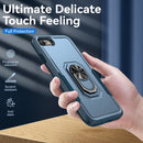 Pioneer Armor Heavy Duty PC + TPU Holder Phone Case For iPhone SE 2022 / SE 2020 / 8 / 7(Blue)